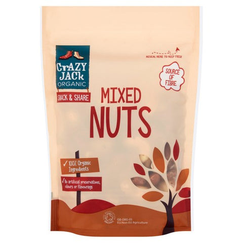 Crazy Jack Organic Mixed Nuts 175g (Pack of 3)