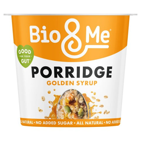 Bio&Me Golden Syrup Gut-Loving Porridge Pot 65g (Pack of 3)
