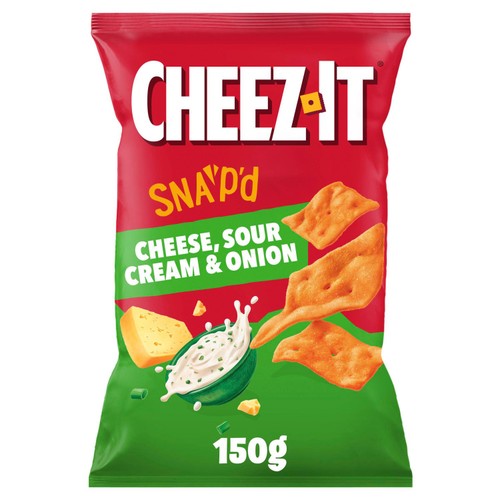 Cheez-it SNAP'D Cheese & Sour Cream 150g (Pack of 3)