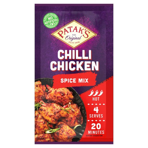 Pataks Chilli Chicken Spice Mix 25g (Pack of 2)