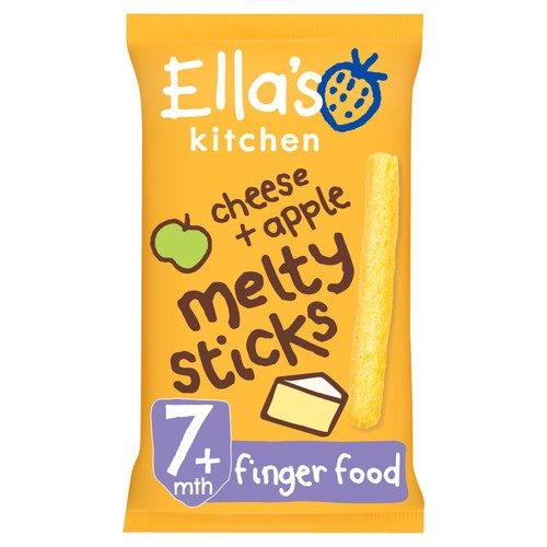 Ella's Kitchen Cheese & Apple Organic Melty Sticks, 7+ mths 16g (Pack of 3)