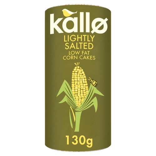 Kallo Lightly Salted Corn Cakes 130g (Pack of 3)