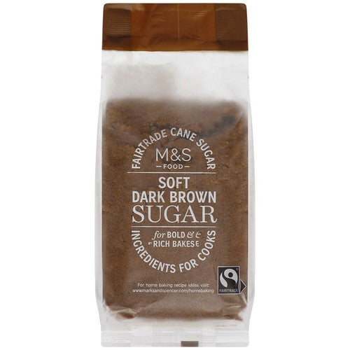 M&S Fairtrade Dark Brown Soft Sugar 500g (Pack of 2)