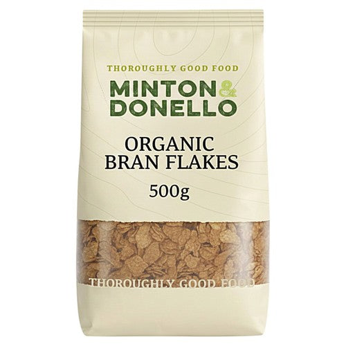 Minton & Donello Organic Bran Flakes 500g (Pack of 3)