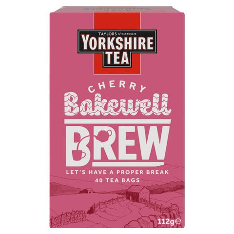 Yorkshire Tea Cherry Bakewell Brew 40's (Pack of 2)