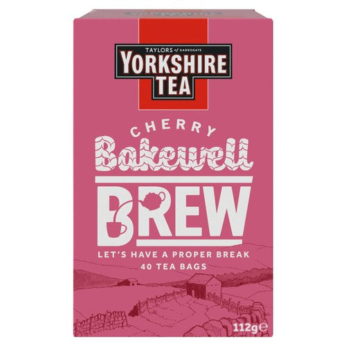 Yorkshire Tea Cherry Bakewell Brew 40's (Pack of 2)