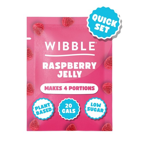 Wibble Plant-based Raspberry Jelly Crystals 57g (Pack of 3)