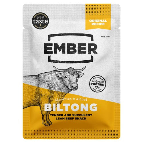 Ember Snacks Original Flavour Beef Biltong 25g (Pack of 6)