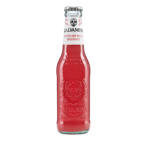 Galvanina Organic Sparkling Red Grapefruit 200ml (Pack of 6)