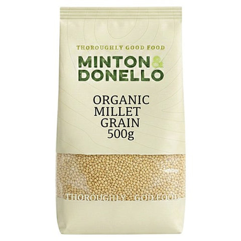 Minton & Donello Organic Millet Grain 500g (Pack of 3)