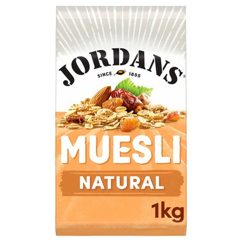 Jordans Natural Muesli Breakfast Cereal 1kg (Pack of 3)