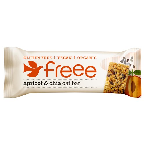 Freee Gluten Free Organic Apricot Oat Bar With Chia Seeds 35g (Pack of 3)