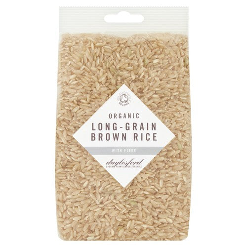 Daylesford Organic Long - Grain Brown Rice 500g (Pack of 3)