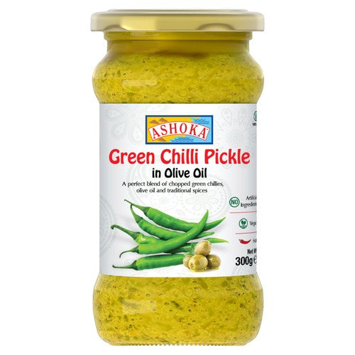 Ashoka Green Chilli Pickle 300g (Pack of 2)