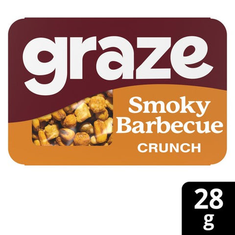 Graze Smoky BBQ Oat  Crunch Snack 28g (Pack of 3)