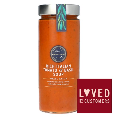M&S Collection Italian Tomato & Basil Soup 580g (Pack of 2)