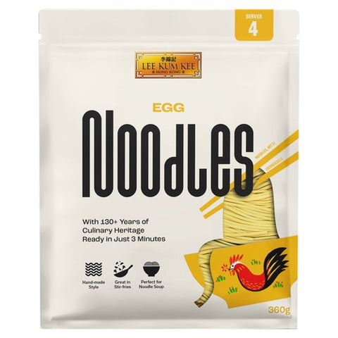 Lee Kum Kee Egg Noodles (4 portion) 360g (Pack of 3)