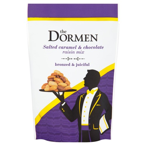 The Dormen Salted Caramelised Peanuts & Chocolate Raisin Mix 100g (Pack of 3)