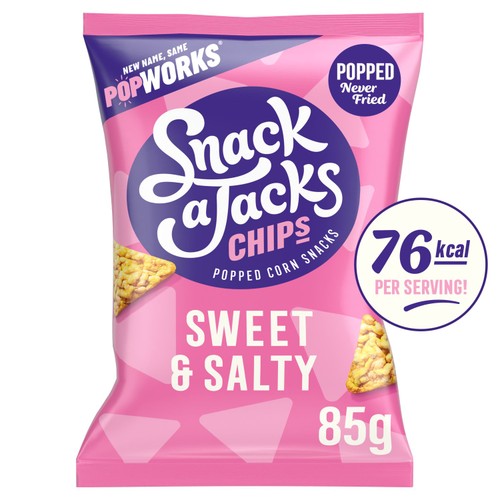 Snack a Jacks Chips Sweet & Salty Sharing Bag 85g (Pack of 6)