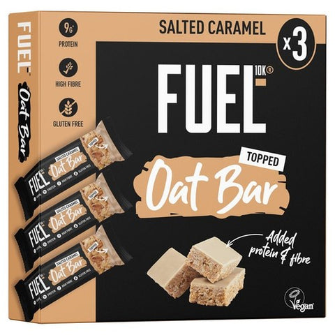 FUEL 10K Salted Caramel Protein Cereal Oat Bars 3 x 45g (Pack of 3)