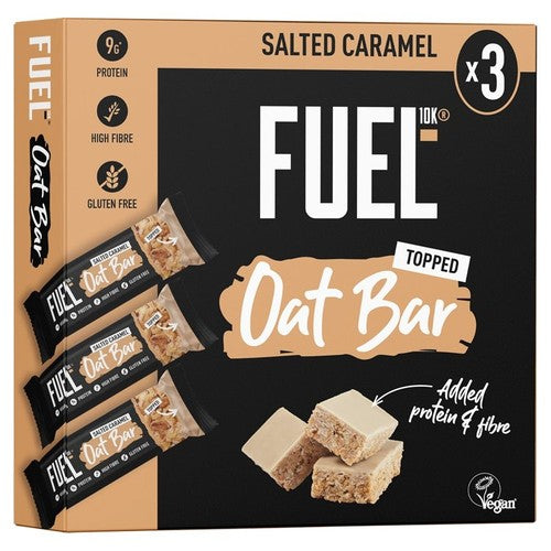 FUEL 10K Salted Caramel Protein Cereal Oat Bars 3 x 45g (Pack of 3)