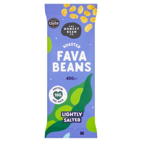 Honest Bean Co Roasted Fava Bean Lightly Salted 40g (Pack of 3)