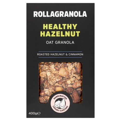 Rollagranola Healthy Hazelnut Oat Granola 400g (Pack of 3)