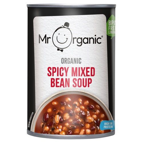 Mr Organic Spicy Mixed Bean Soup 400g (Pack of 2)