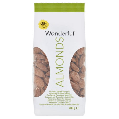 Wonderful Almonds Roasted & Salted 200g (Pack of 3)