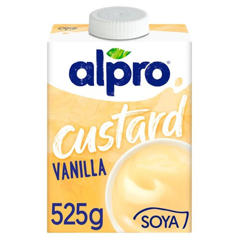 Alpro Vanilla Soya Dairy Free Alternative to Custard 525g (Pack of 3)