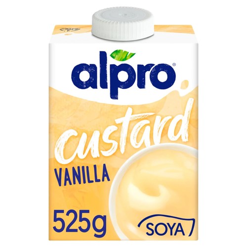 Alpro Vanilla Soya Dairy Free Alternative to Custard 525g (Pack of 3)