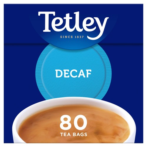 Tetley Decaffeinated Tea Bags 80's (Pack of 2)
