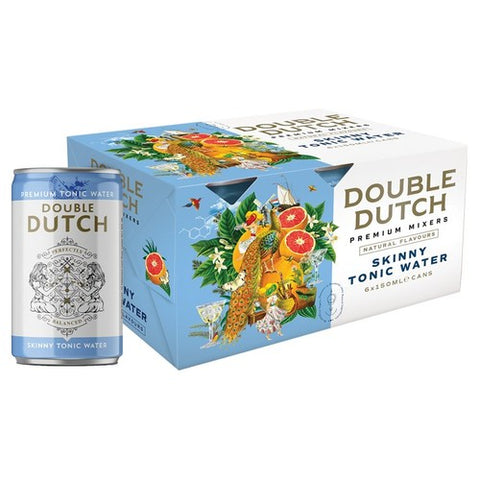 Double Dutch Skinny Tonic Water 6 x 150ml (Pack of 2)