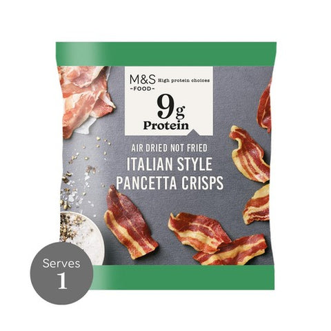 M&S Italian Style Pancetta Crisps 25g (Pack of 6)