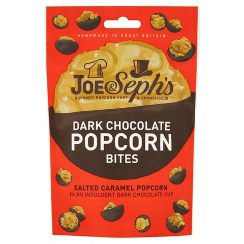 Joe & Seph's Dark Chocolate Popcorn Bites 63g (Pack of 6)