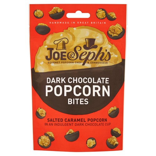 Joe & Seph's Dark Chocolate Popcorn Bites 63g (Pack of 6)