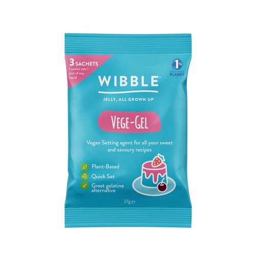 Wibble Vege Gel 3 x 9g (Pack of 2)