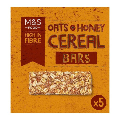 M&S Oats & Honey Cereal Bars 5 x 30g (Pack of 3)