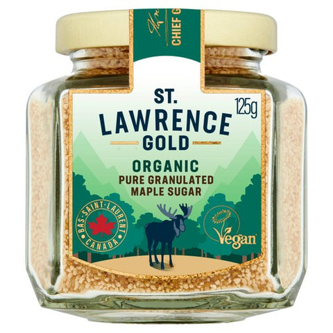 St Lawrence Gold Organic Pure Maple Sugar 125g (Pack of 2)