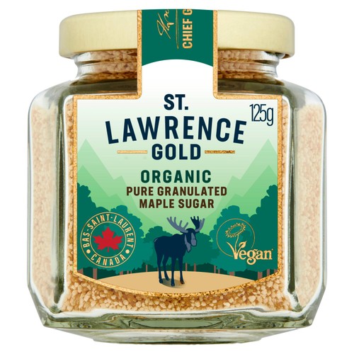St Lawrence Gold Organic Pure Maple Sugar 125g (Pack of 2)