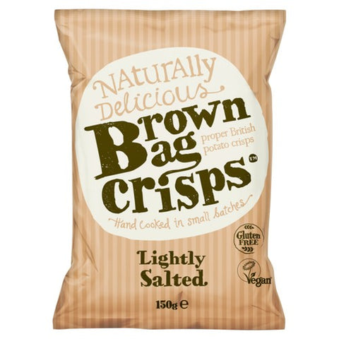 Brown Bag Lightly Salted potato crisps 150g (Pack of 3)