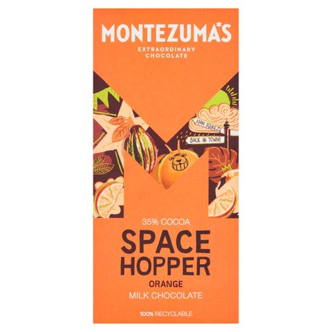 Montezuma's Milk Chocolate and Orange Bar 90g (Pack of 3)