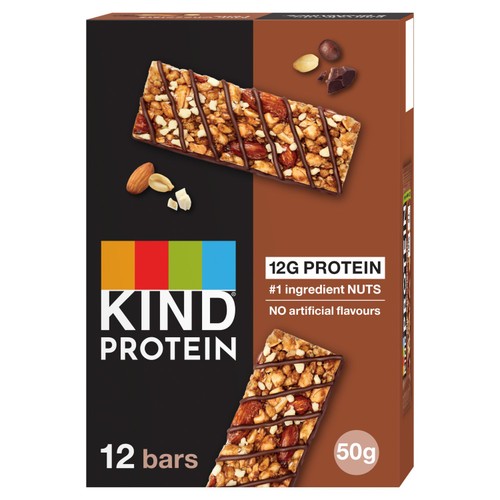 KIND Milk Chocolate Latte Protein 12 x 50g (Pack of 3)