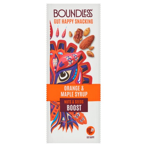Boundless, Orange & Maple Syrup, Nuts & Seeds Boost 25g (Pack of 3)