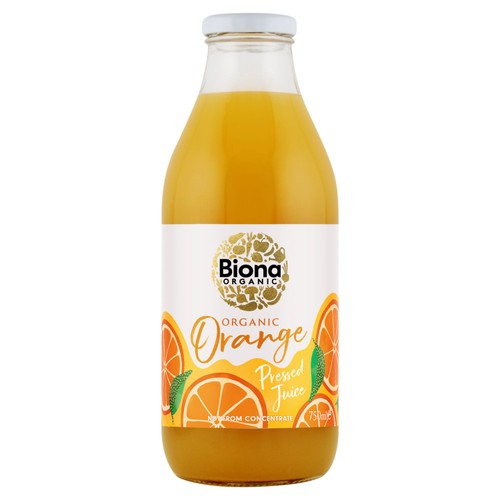 Biona Organic Pressed Orange Juice 750ml (Pack of 2)