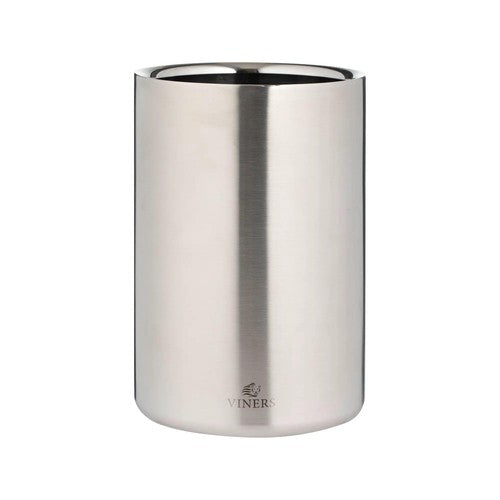 Viners Barware Silver Double Wall Wine Cooler, 1.3L 1.3L (Pack of 2)