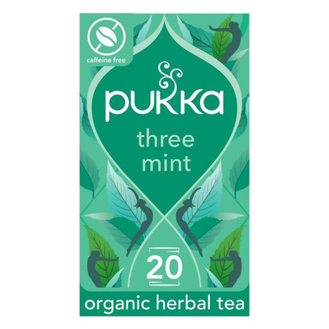 Pukka Organic Three Mint Tea With Peppermint 20's (Pack 3)