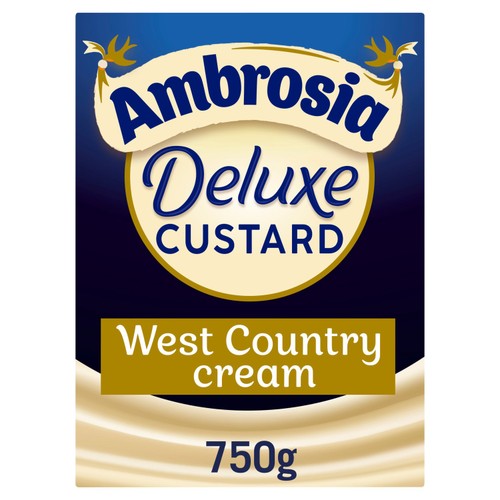 Ambrosia Deluxe Ready To Serve Custard Carton 750g (Pack of 2)