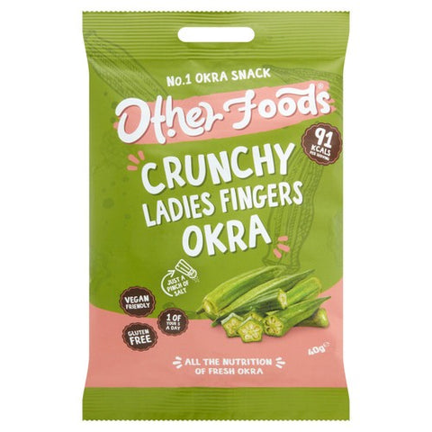 Other Foods Crunchy Ladies Fingers Okra 40g (Pack of 6)