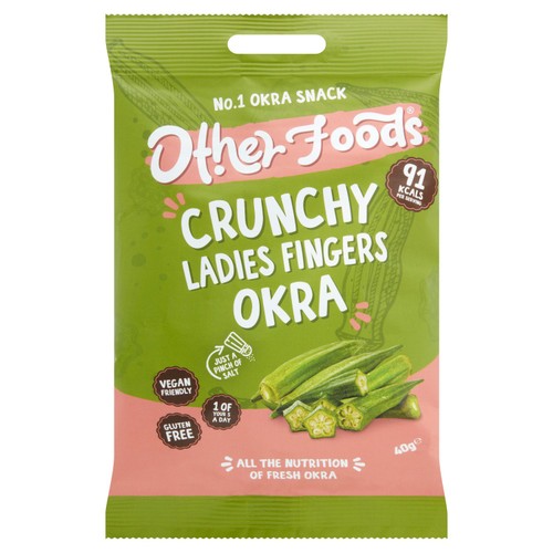 Other Foods Crunchy Ladies Fingers Okra 40g (Pack of 6)